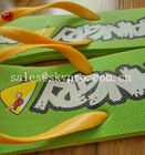Cartoon Rubber Slipper Summer Beach Flip Flops Birds Design PVC Footwear SGS