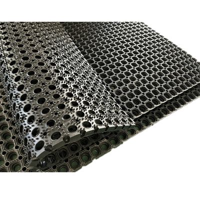 Heavy Duty 8mm Thickness Rubber Mat with Drainage Hole for Commercial Kitchen and Bath