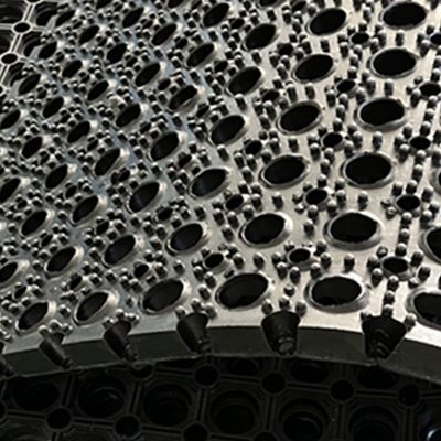 Black Color Heavy Duty Rubber Safety Floor Mat with 1-50mm Thickness 90*150cm Size and 8mm Thickness