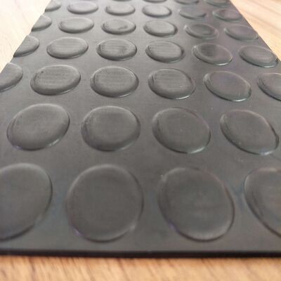 Water-proof Anti-skid Anti-fatigue Coin Pattern Rubber Floor Mats for Kitchen and Bathroom