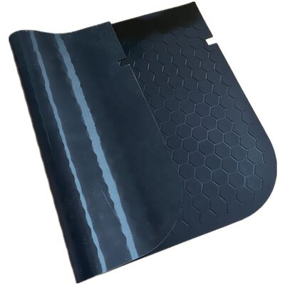Waterproof Easy-Cleaning Hexagon Rubber Door Mat with 5-20MM Thickness for Anti-Slip Protection