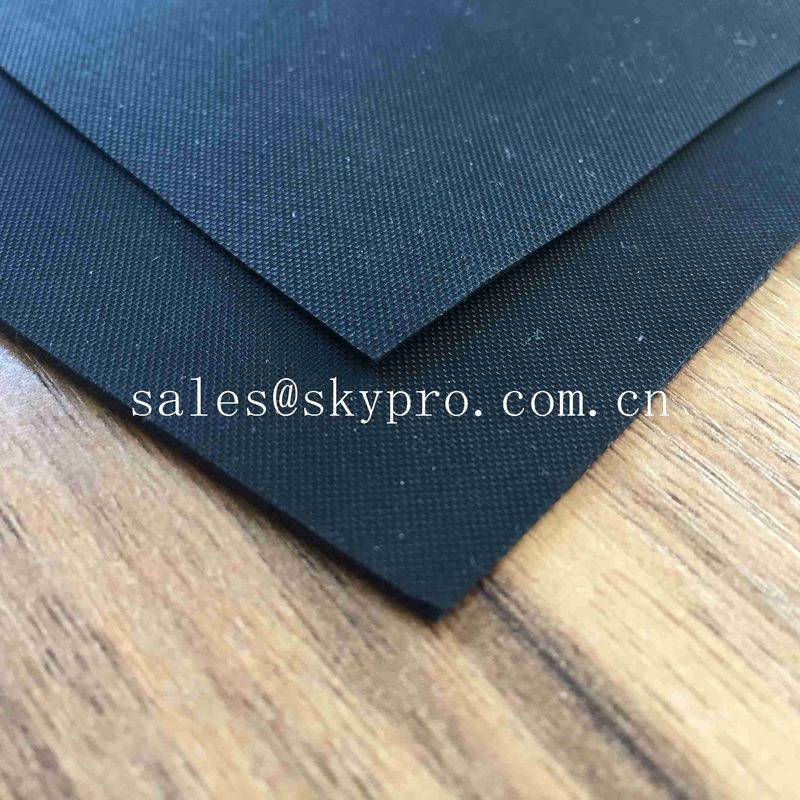 Anti - Aging Black Smooth Rubberized Cloth Waterproof Rubber Fabric for Boat Raincoat