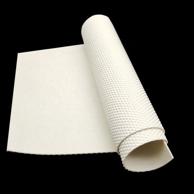 สายพานลำเลียงป้องกันไฟฟ้าสถิตลายเพชร PU สีขาวสำหรับเครื่องรีดแป้ง